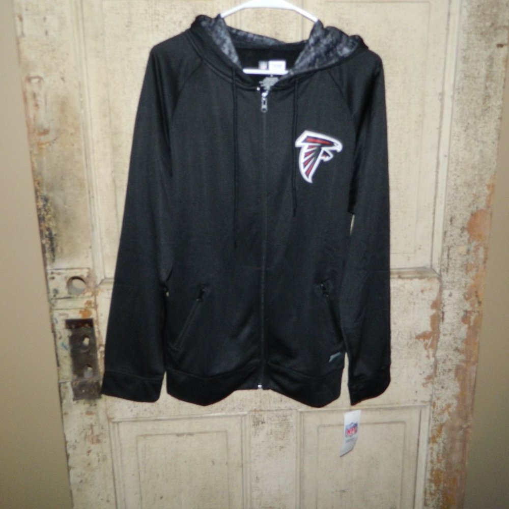 NFL Team Apparel Atlanta Falcons Zip Up Hoodie Size Small (K-9)